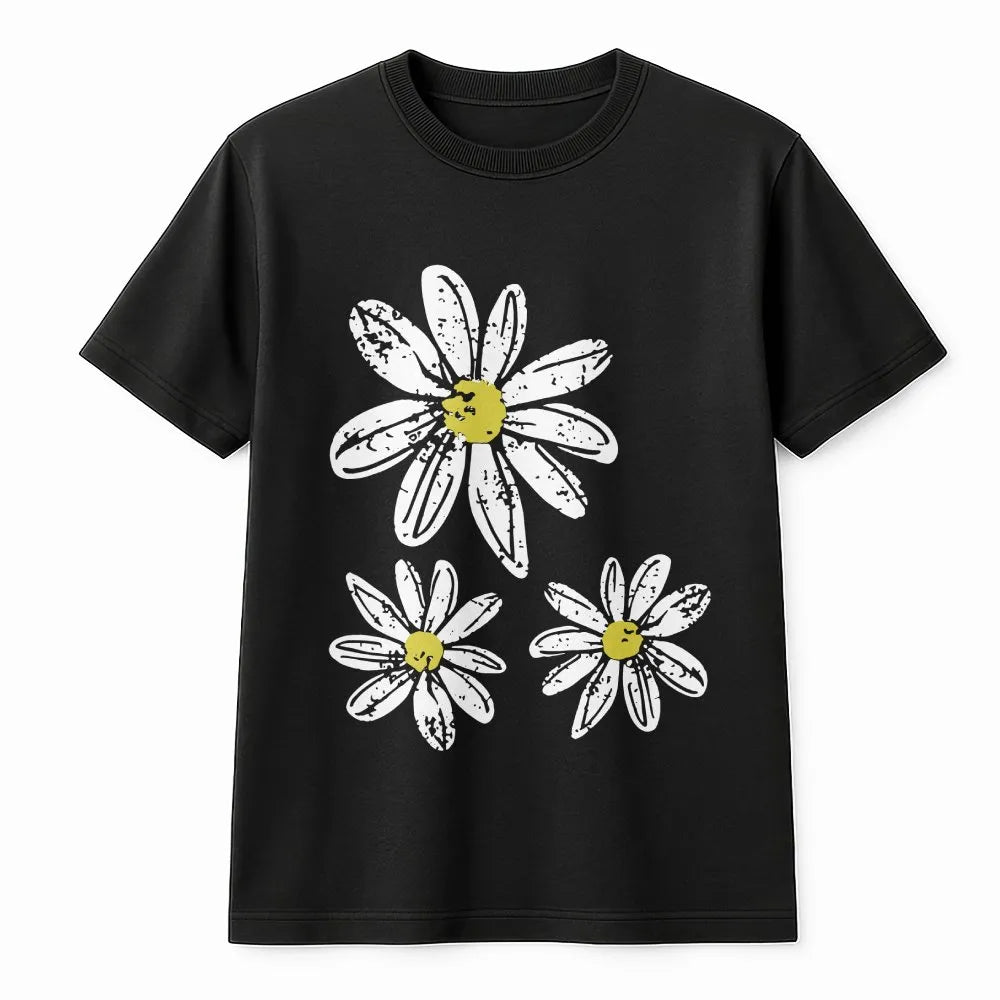 Daisy Sweatshirt | Vintage Boho Flower Graphic | Soft Cotton Blend Pullover | Unisex Aesthetic Clothing Gift
