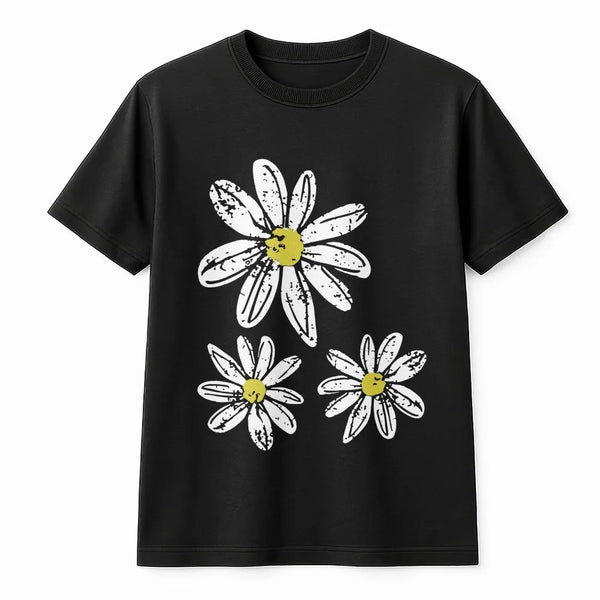 Daisy Sweatshirt | Vintage Boho Flower Graphic | Soft Cotton Blend Pullover | Unisex Aesthetic Clothing Gift