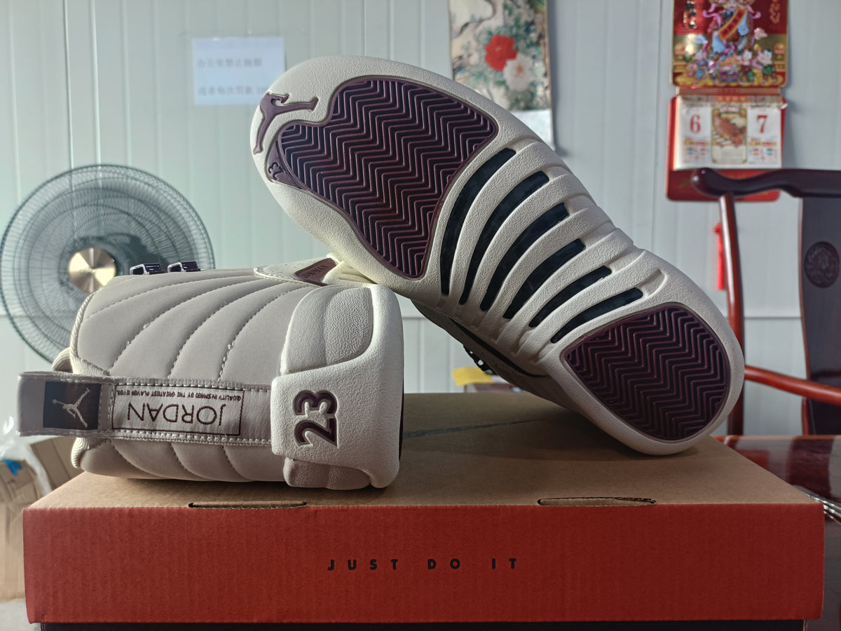 High Top Sneakers, Gray Burgundy Colorway, Lace Up Design, Casual Gift for Sneaker Fans