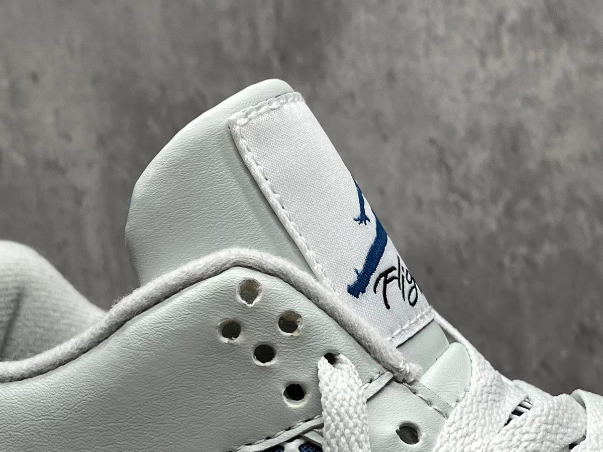 Mid Top Sneakers, Blue White Colorway, Lace Up Design, Casual Gift for Sneaker Fans