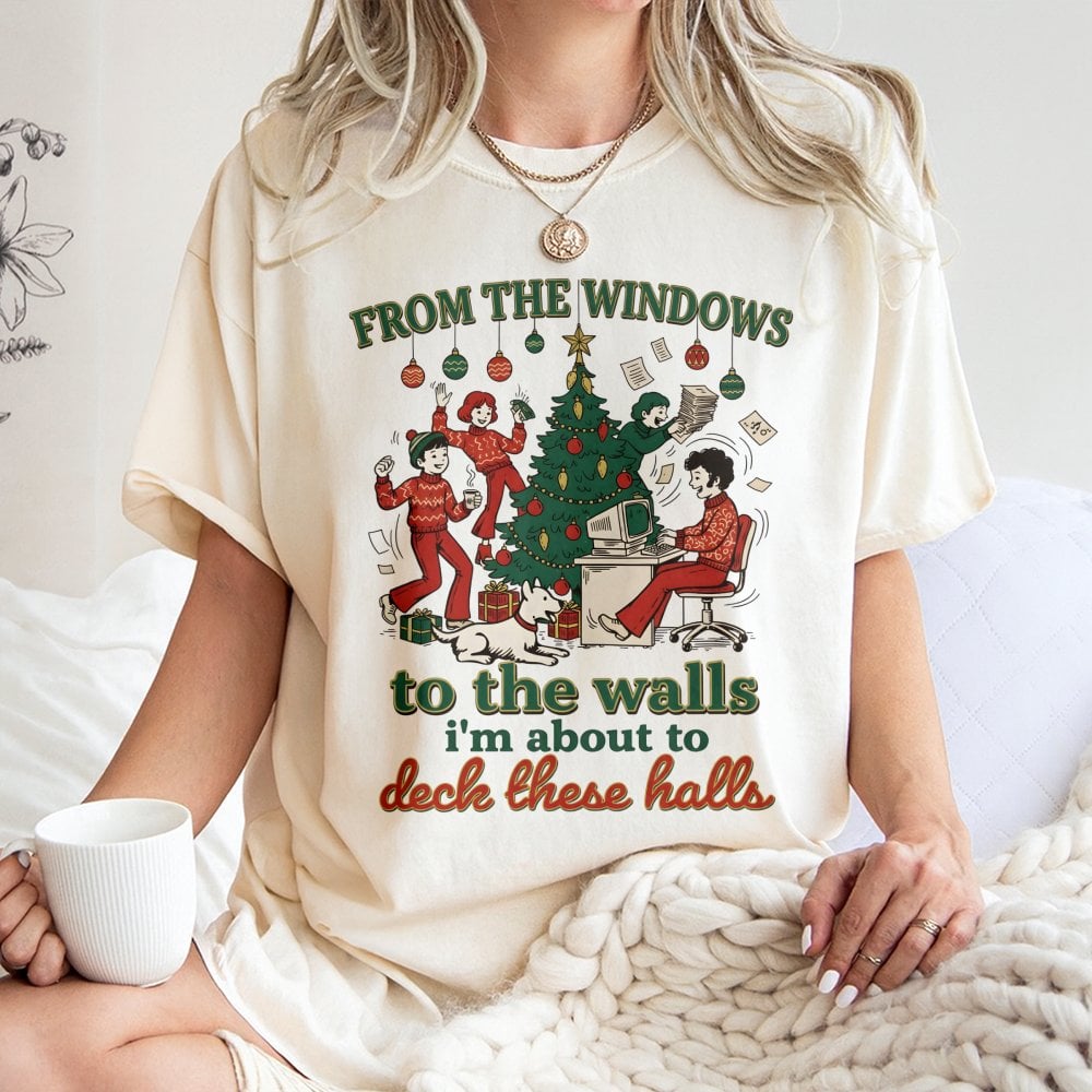 Humorous Holiday Lyric Graphic Tee, Retro Hip Hop Christmas T-Shirt, 90s Rap Xmas Party Shirt, Vintage Holiday Festive Graphi