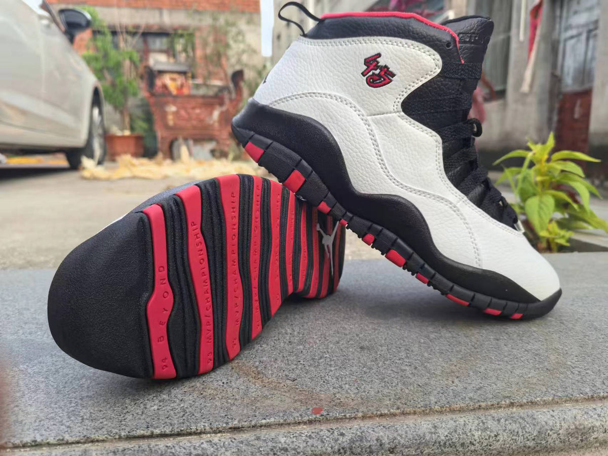 High Top Sneakers, White Black Red Colorway, Lace Up Design, Casual Gift for Sneaker Fans