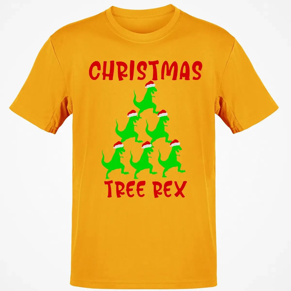 Humorous Dinosaur Holiday Graphic Tee, Christmas Tree Rex Shirt, Adorable Trex Christmas T-Shirt, Festive Dino Lover Shirt, H