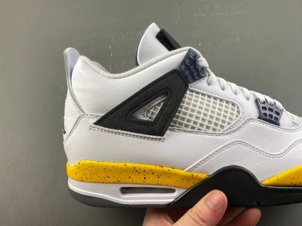 Low Top Sneakers, White Black Yellow Colorway, Lace Up Design, Casual Gift for Sneaker Fans