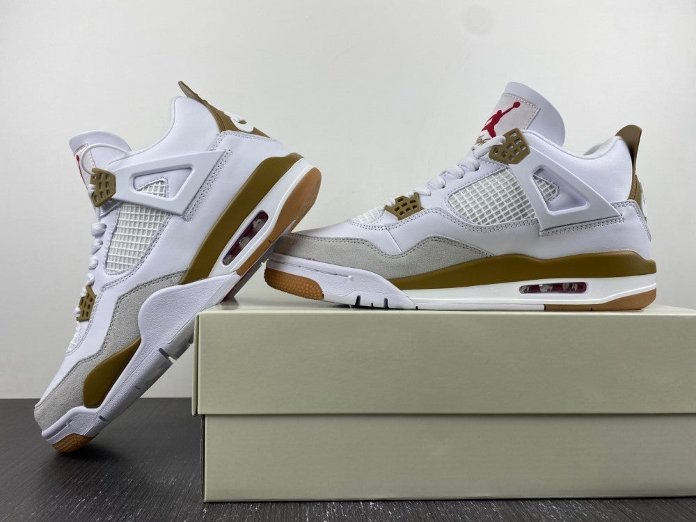 Sneakers, White Yellow Colorway, Leather Footwear, Lace Up Design, Casual Gift for Sneaker Fans