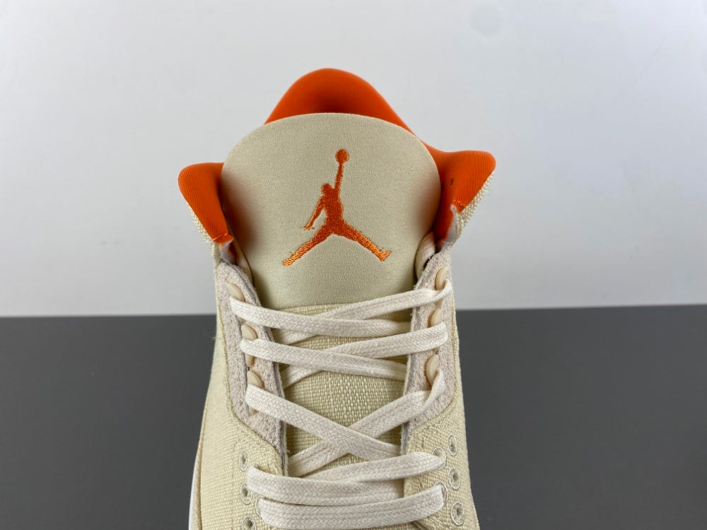 Retro Low Top Sneakers, Beige Orange Colorway, Leather Footwear, Lace Up Design, Casual Gift for Sneaker Fans