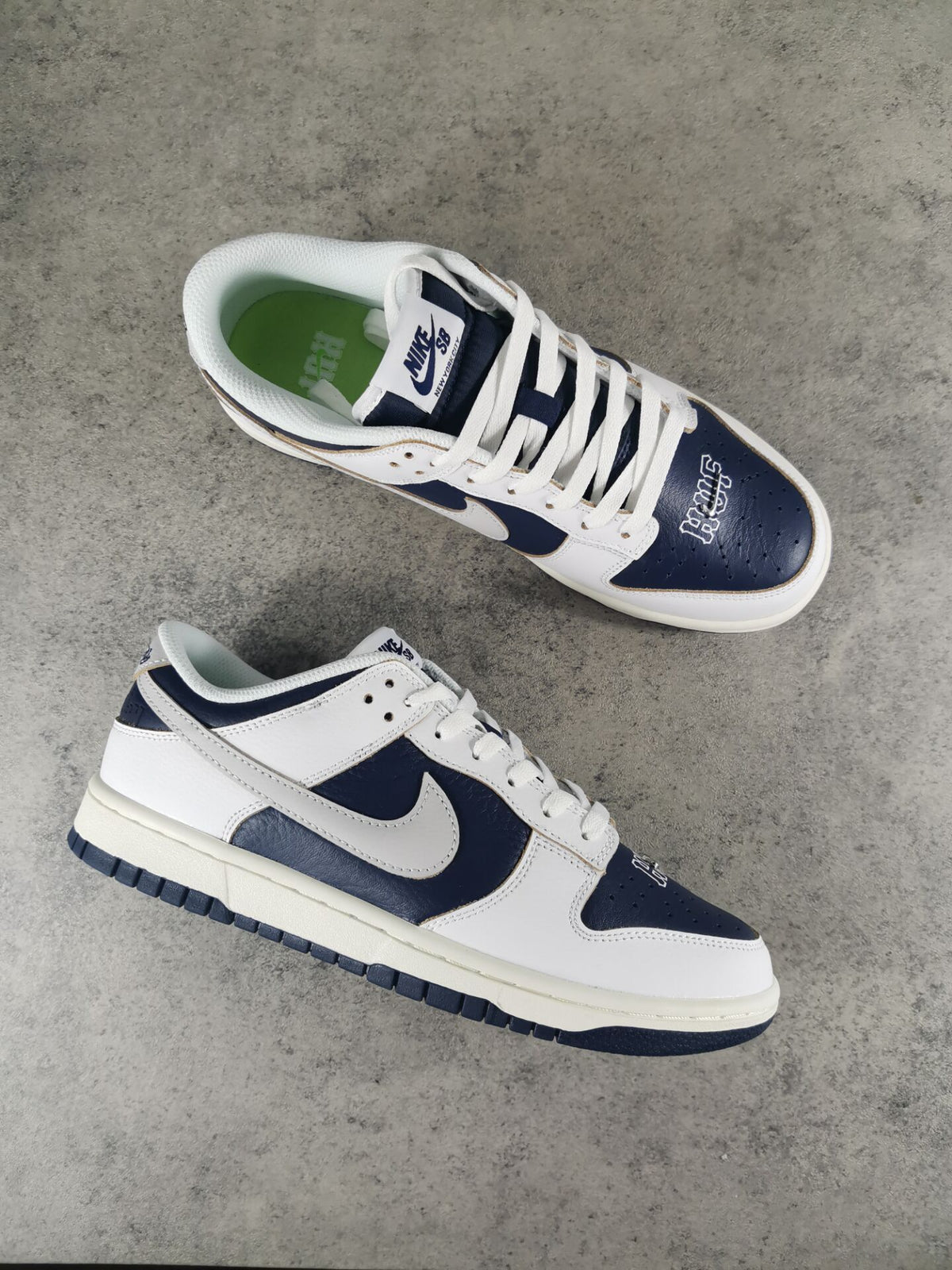 Low Top Sneakers, Blue White Colorway, Lace Up Design, Casual Gift for Sneaker Fans