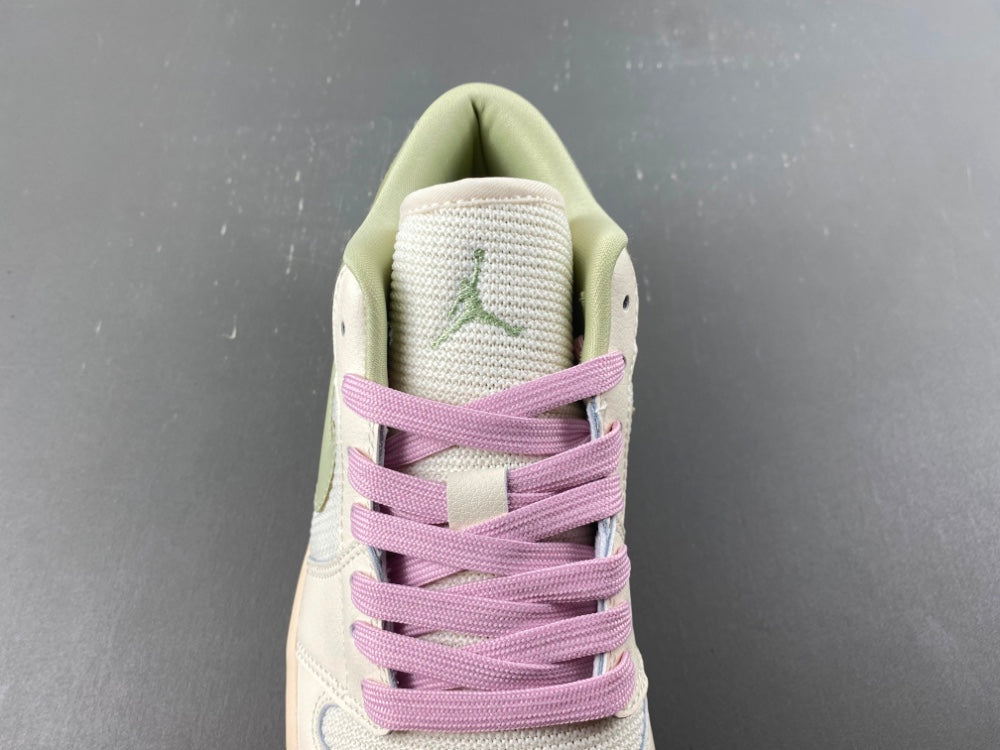 Low Top Sneakers, Off White Green Colorway, Lace Up Design, Casual Gift for Sneaker Fans