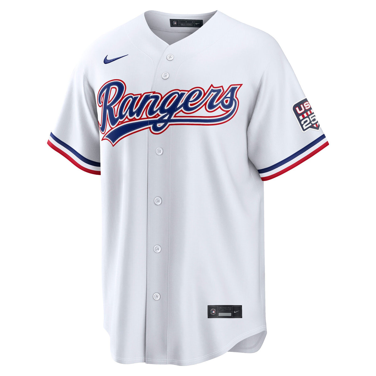 Fourth of July Texas Rangers Corey Seager White USA 250 Stadium Jersey