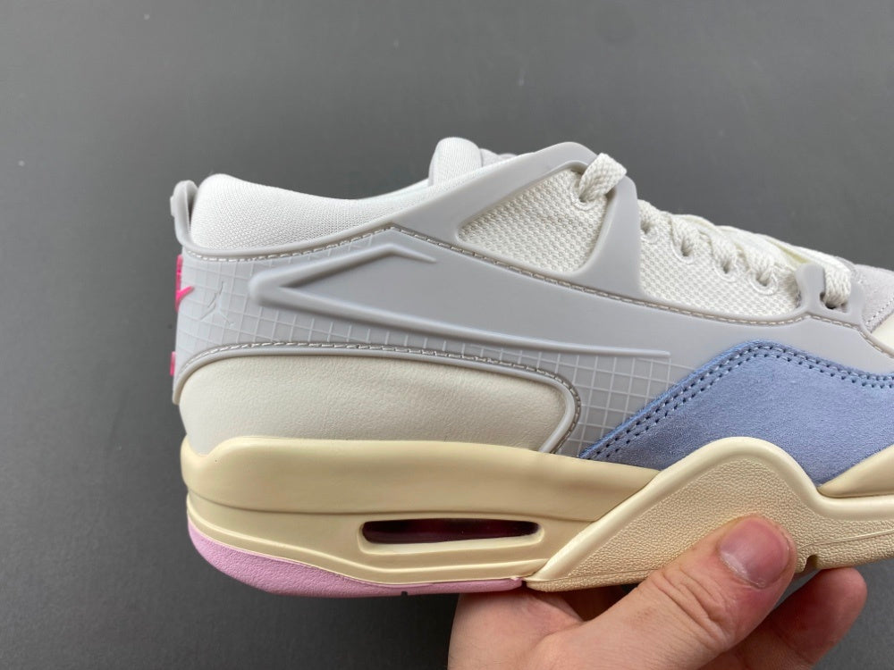 Low Top Sneakers, Purple Pink Gray Colorway, Lace Up Design, Casual Gift for Sneaker Fans