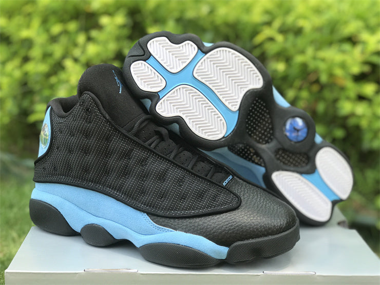Sneakers, University Blue Black Colorway, Lace Up Design, Casual Gift for Sneaker Fans