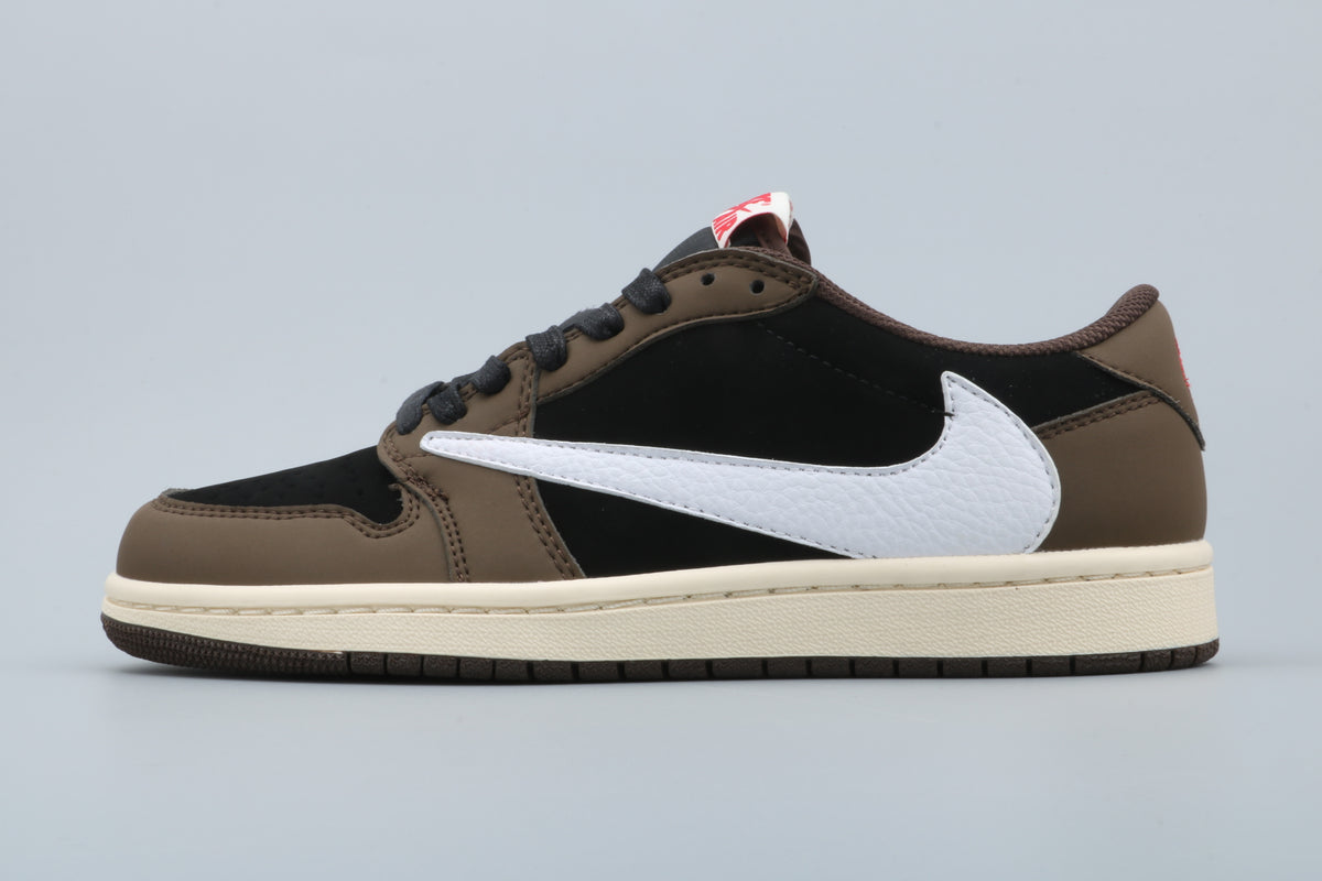 Low Top Sneakers, Brown Black Colorway, Reverse Hook Design, Lace Up Design, Casual Gift for Sneaker Fans