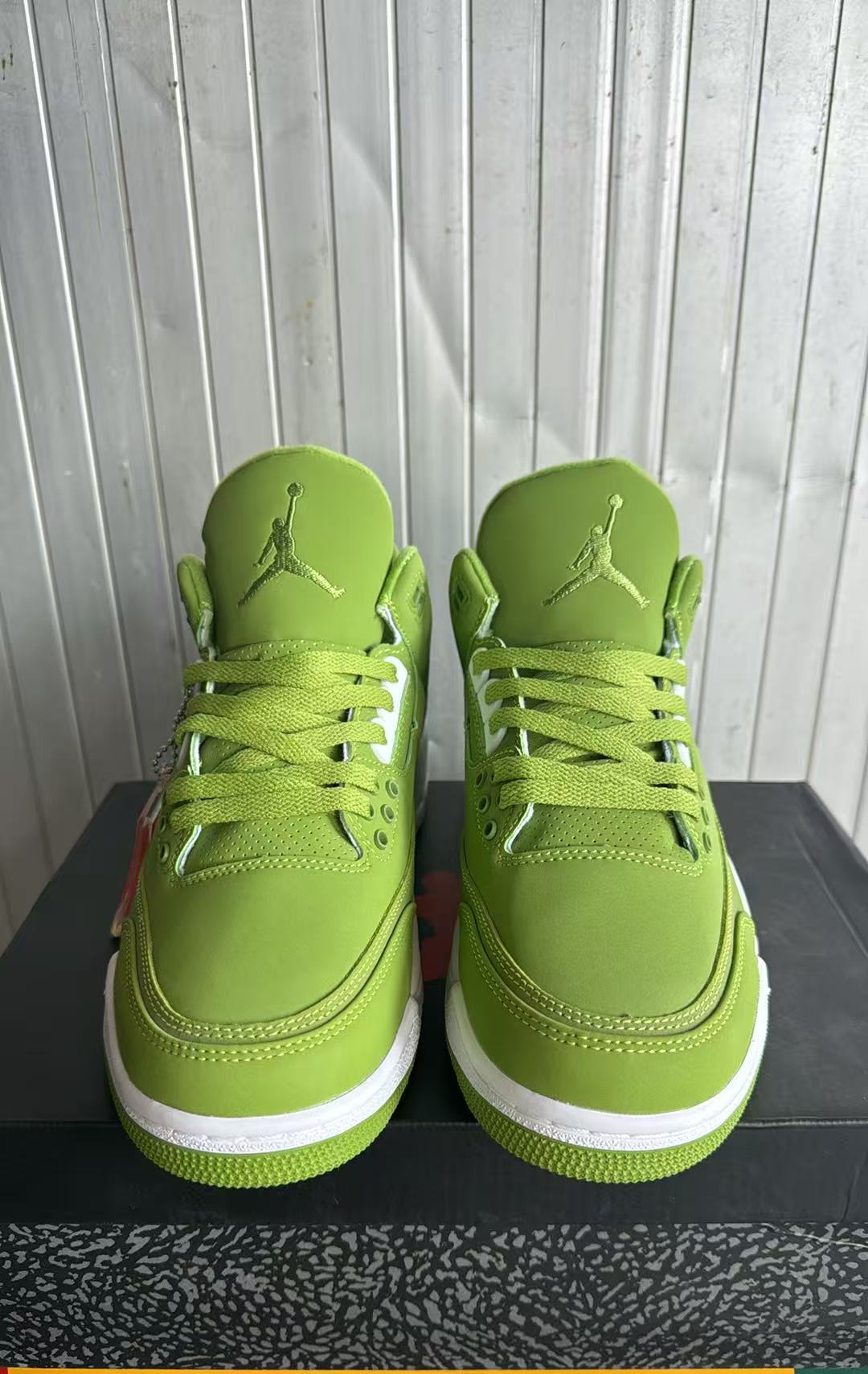 Mid Top Sneakers, Green White Colorway, Lace Up Design, Casual Gift for Sneaker Fans