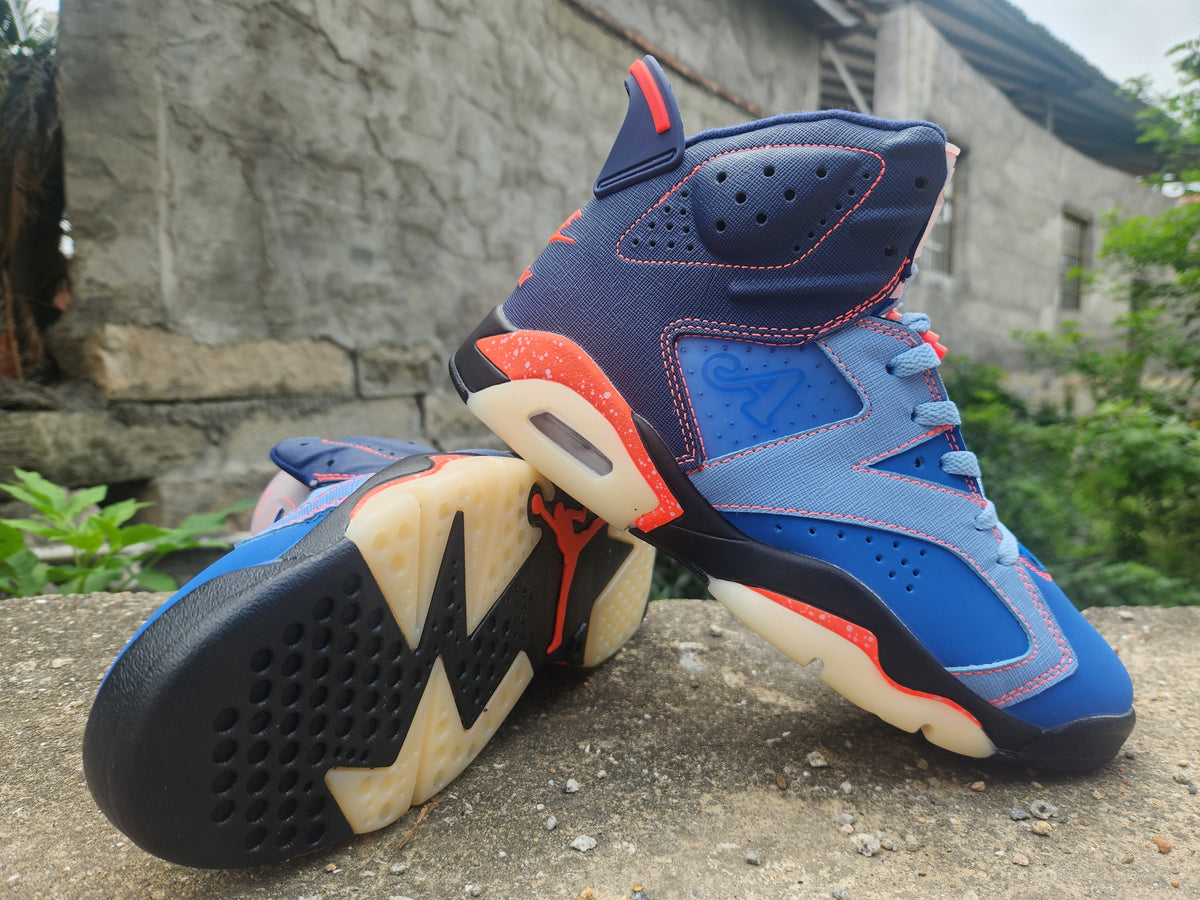 High Top Sneakers, Royal Blue Red Navy Colorway, Lettering Design, Lace Up Design, Casual Gift for Sneaker Fans