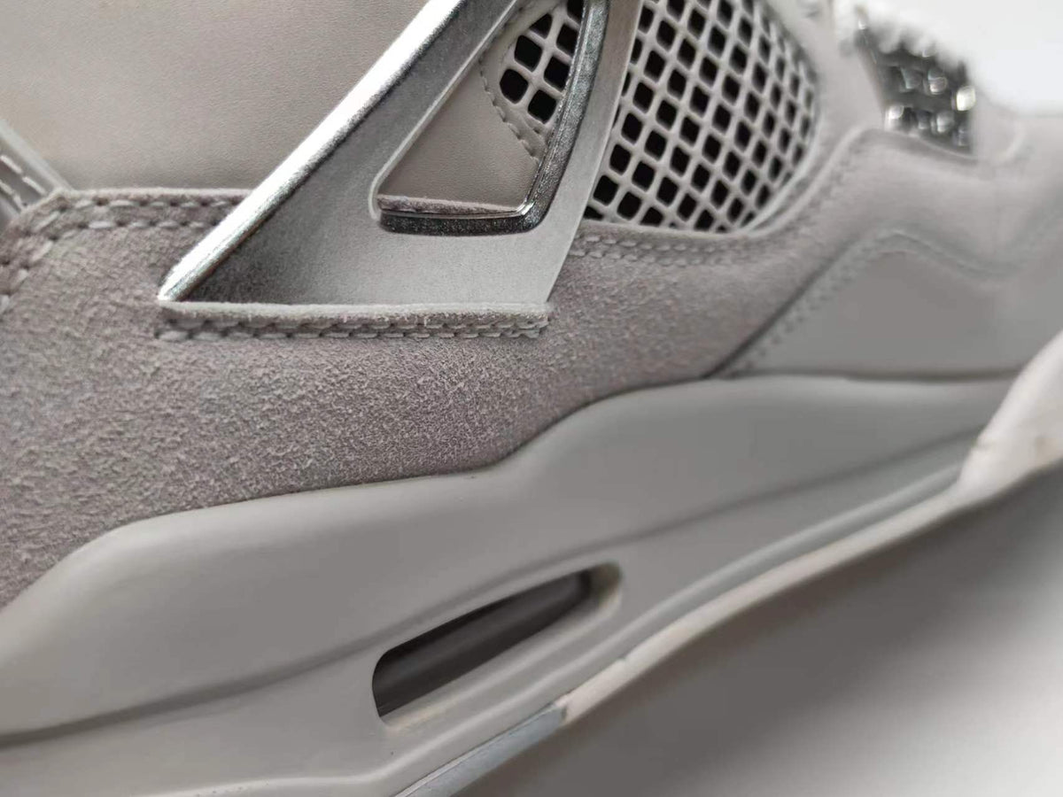 Sneakers, Silver Colorway, Metallic Finish, Lace Up Design, Casual Gift for Sneaker Fans