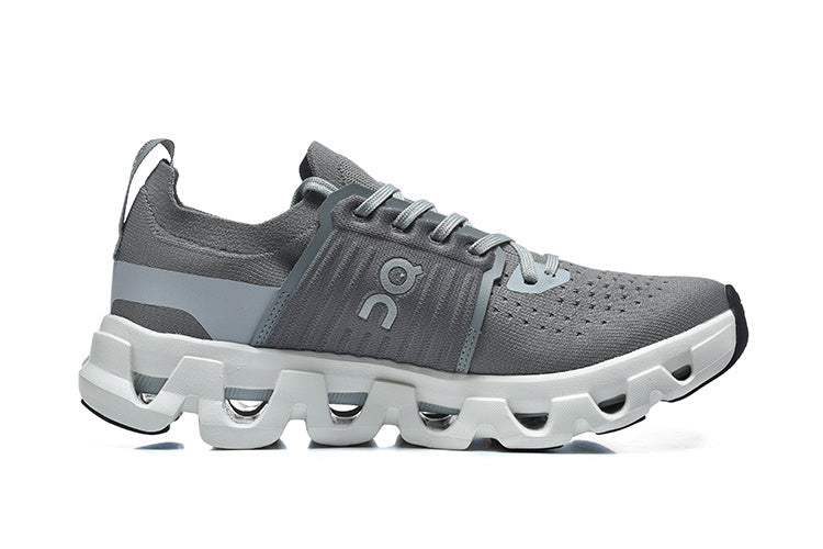Low Top Sneakers, Gray Colorway, Lace Up Design, Casual Gift for Sneaker Fans